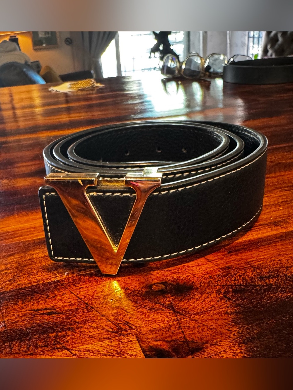 Womens Black Belt Gold Accent
45” - Good condition